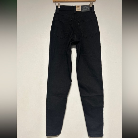 🍂SALE NWT Levi Black High Waisted Mom Jeans size 24 - Picture 5 of 5